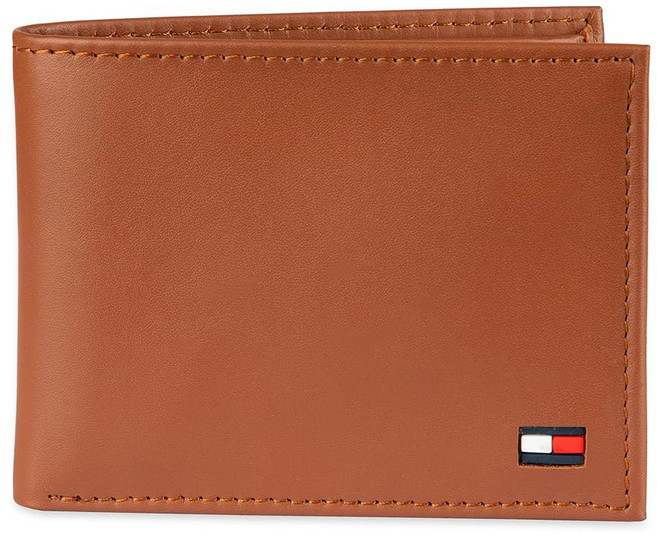 탈부착 가능한 ID 창이 있는 토미 힐피거 남성용 케이스 지갑
