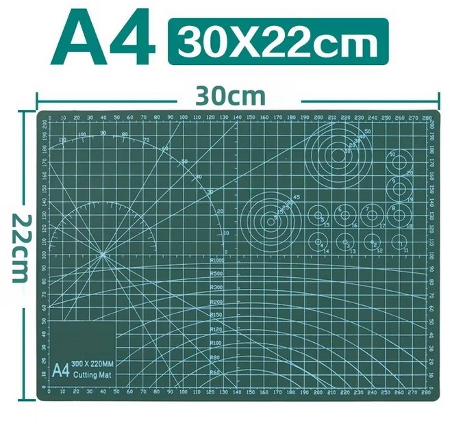 인포멀스 데스크 커팅매트 A4, 녹색