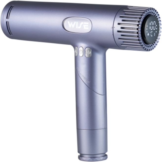 와이즈 아이레 접이식 가벼운 여행용 저소음 초고속 헤어드라이기 미니 초강력 BLDC 항공모터 휴대용 헤어드라이어, 블루그레이