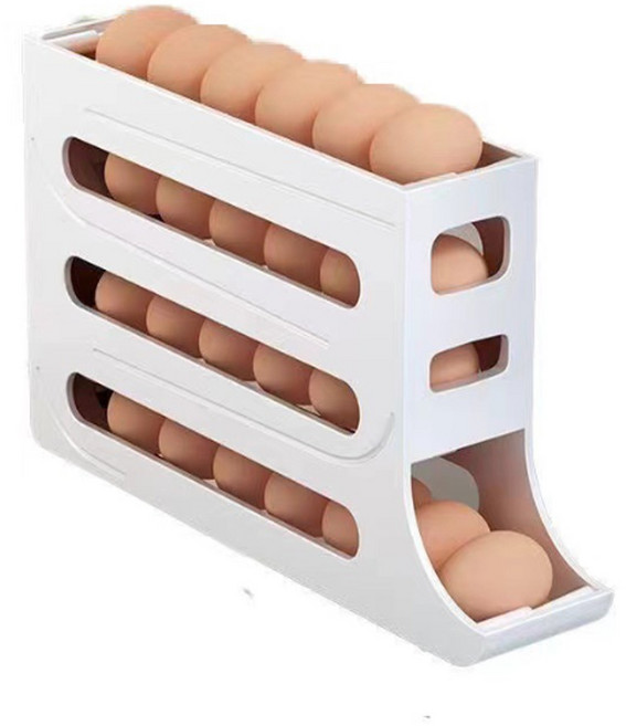 헬로키친 슬라이드 계란정리함, 화이트, 1개