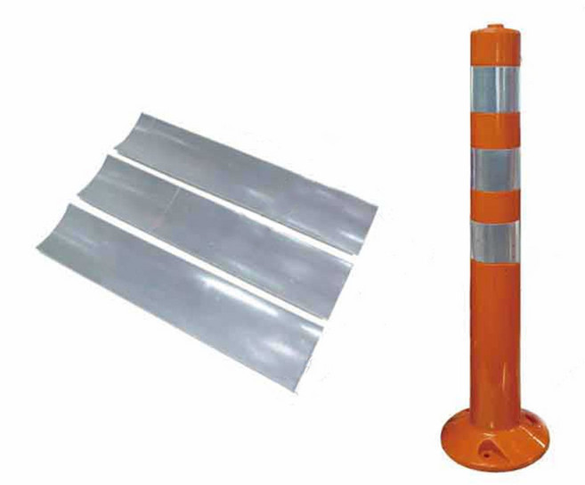 부착식 규제봉 반사지 차선 차단봉 고휘도 빛반사지, 1개
