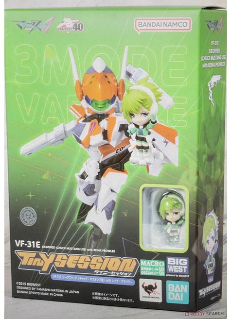 BANDAI TINY SESSION 超時空要塞 VF-31E 齊格菲與蕾娜模型, 1個