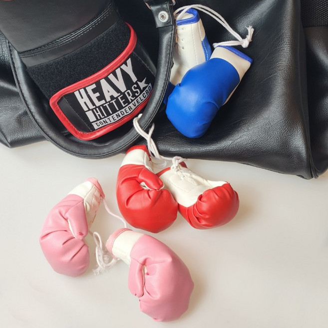 복싱키링 권투 글러브 미니어처, 레드, 1개