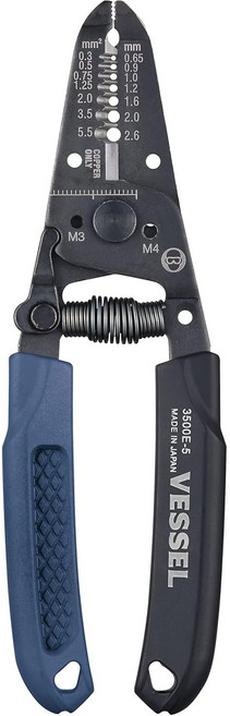 베셀 (VESSEL) 와이어 스트리퍼 나사 커터 부착 3500E-5, 1개