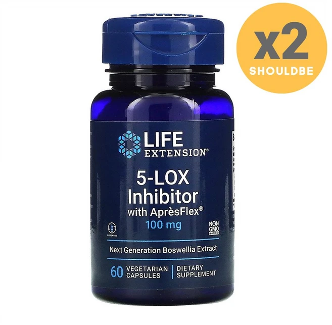 라이프 익스텐션 5 LOX Inhibitor ApresFlex 60캡슐, 2개, 60정 - 쿠팡