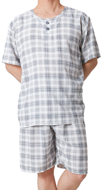 폭스 엠보 시어서커 반팔 잠옷세트 E6 남성용