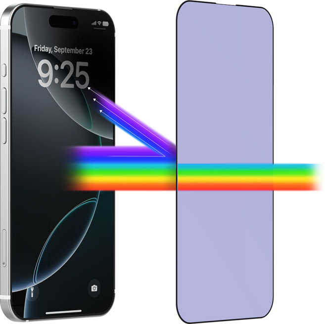 아이쉘 블루라이트차단 풀커버 강화유리 액정보호 필름, 1개