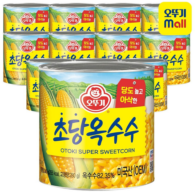 오뚜기 수퍼스위트콘 초당옥수수, 340g, 12개