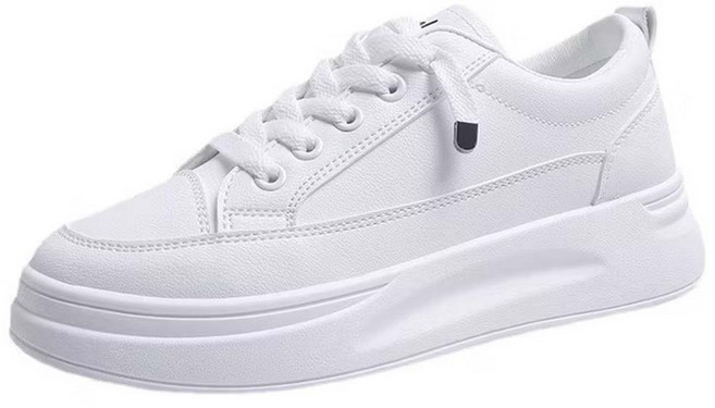 舒適厚底小白鞋 運動鞋 加厚耐磨 透氣防滑