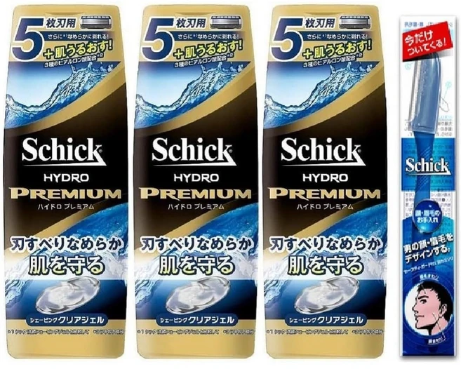 Schick Premium Shaving Gel Razor Set 200g (x 3), 1개, 1ml - 쿠팡