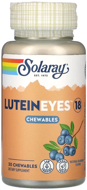 몸관리하세요 겨울입니다 Solaray 루테인 안구 18 천연 블루베리 츄어블 30정 특별관리진행, Solaray루테인안구18천연블루베리츄어블30정, 1개 - 쿠팡