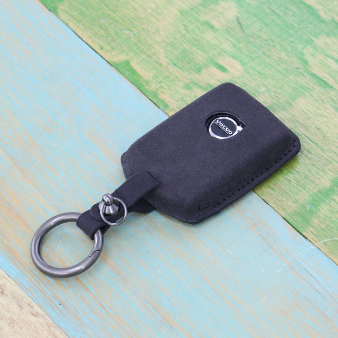 카가이 볼보 차 키케이스 스마트 커버 키홀더, 다크그레이(키걸이형)