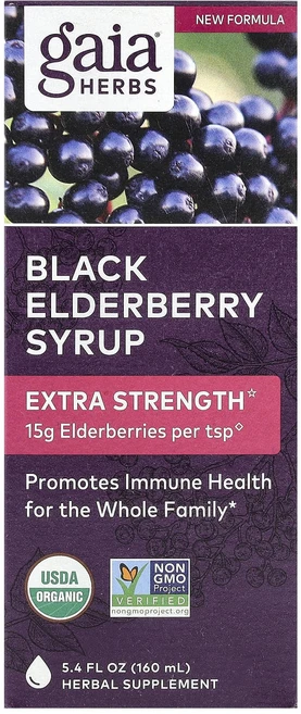 헁복하고 건강하세요 Gaia Herbs 블랙 엘더베리 시럽 160ml(5.4fl oz) 늘 챙기셔야합니다, GaiaHerbs블랙엘더베리시럽160ml54floz, 160ml, 1개 - 쿠팡