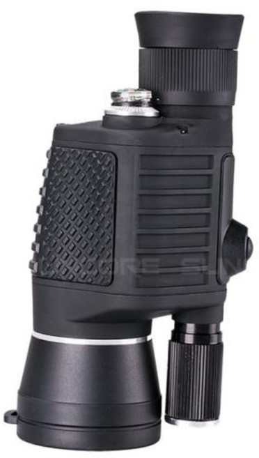 야간투시경 야투경 나이트비전 투시경 적외선촬영 적외선감시카메라 적외선망원경 적외선 쌍안경 전술망원경 전문가용 단안 줌 초점 망원경 고출력 HD 야간 단안경 사냥 손전등 나침반, 1) Black