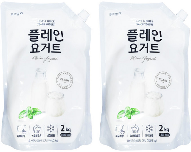 푸르밀 플레인요거트 2Kg, 1개