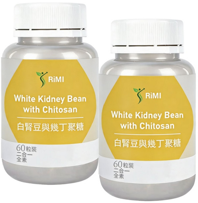 RiMi 白腎豆飽足膠囊 阻斷澱粉 糖 油膩, 1個, 60顆