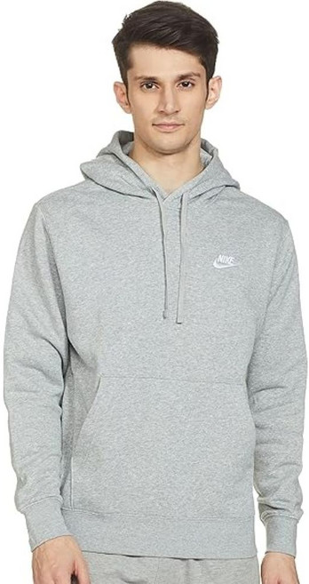 나이키 스포츠웨어 클럽 풀오버 그레이 기모 후드 티셔츠