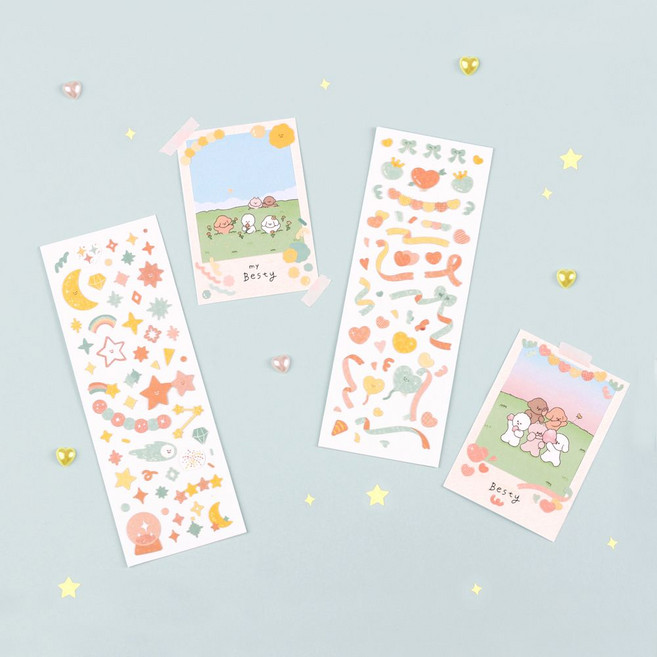 (SM)러비더비 홀로그램 씰스티커