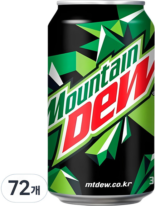 마운틴듀 탄산음료, 355ml, 72개