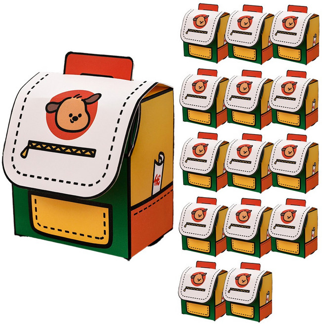 책가방 선물 포장 상자 봉투 박스, 15개, 화이트