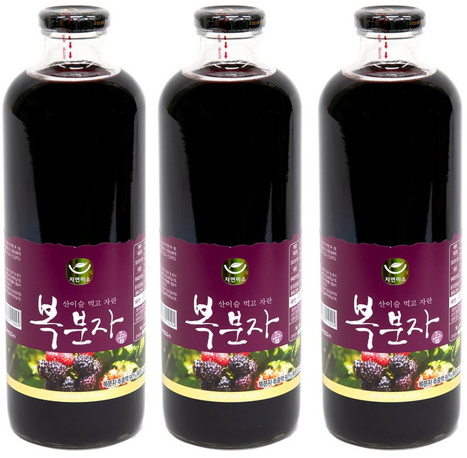 토종 복분자즙 1L, 3개
