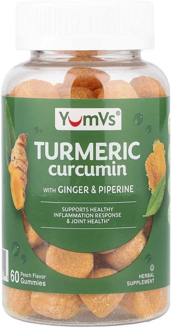 새해 첫좋은선물 YumVs 강황 커큐민 함유 생강 & 피페린 구미젤리 복숭아 구미젤리 60개 제대로 할인합니다, YumVs강황커큐민함유생강피페린구미젤리복숭아구미젤리60, 1, 60 - 쿠팡