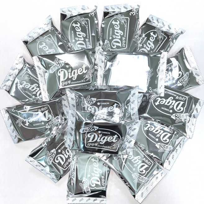 [영희네] 오리온 다이제 통밀 고소한 대용량 사무실간식, 21개, 39g