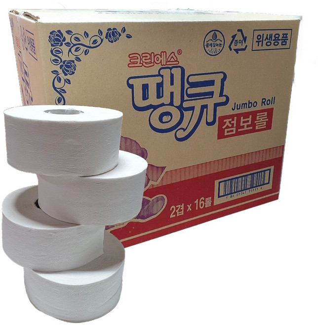 크린에스 땡큐 점보롤 2겹, 100m, 16개입, 1개