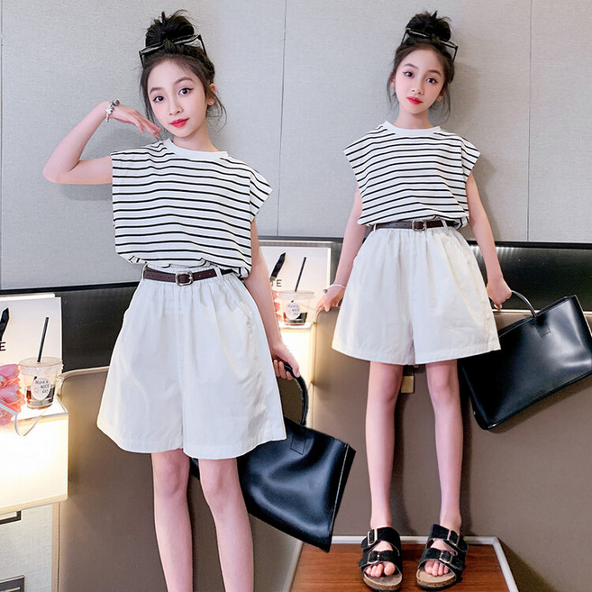 조이걸스 여름 여아 상하복 세트 아동복 반팔티 반바지