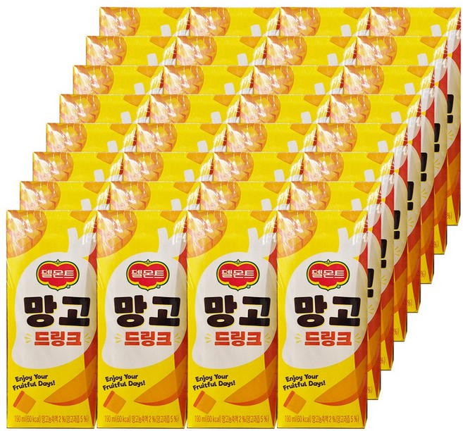 톡이네 델몬트 망고쥬스 망고 드링크 주스 팩, 6.08L, 1박스