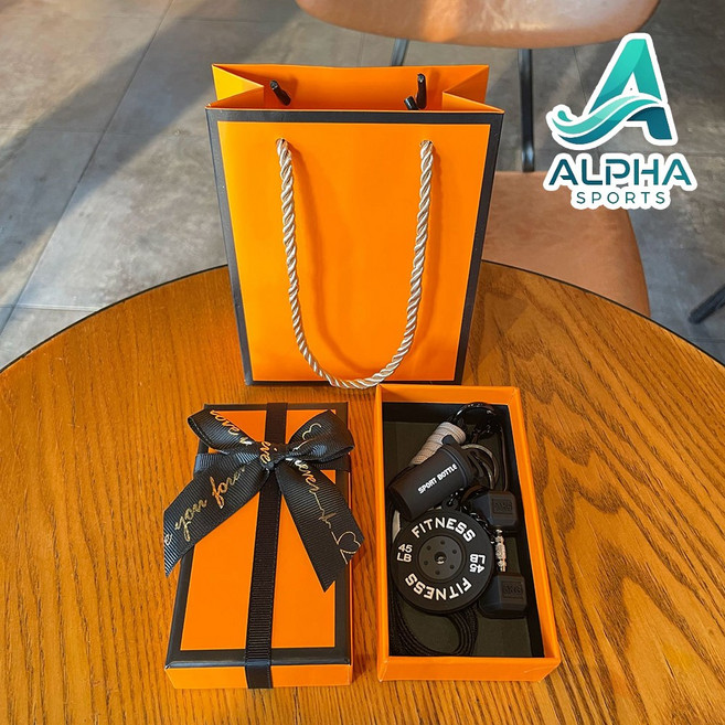 알파 스포츠피트니스 덤벨키체인 악세서리키링, 검은색더블로프덤벨, 1개