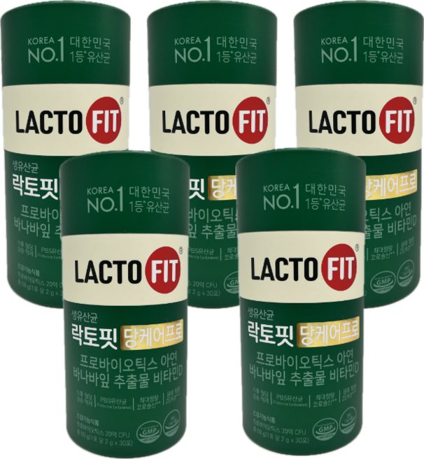 락토핏 종근당건강 당케어 프로 30p, 30회분, 5개