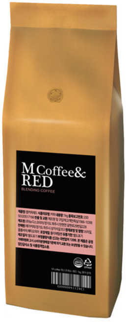 갓볶은 M coffee 에스프레소 레드 5kg, 1kg, 5개, 홀빈(분쇄안함)