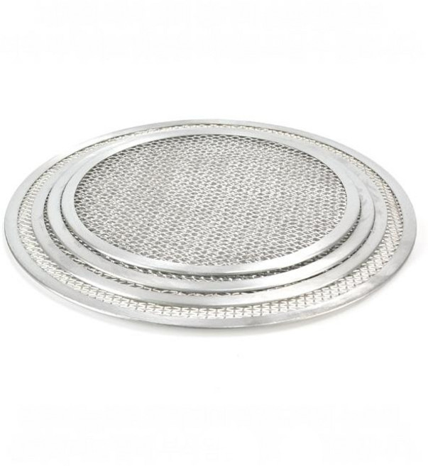 피자스크린 피자망 알루미늄 10인치 11인치 12인치 13인치 14인치 피자틀 피자팬 피자받침 업소용 피자집 피자가게, 피자스크린 14인치 - 35.5cm, 1개