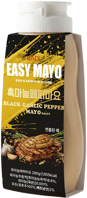 미네스 이지마요 흑마늘페퍼마요, 1개, 280g