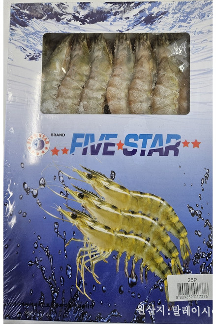 새우찜 대하구이 조은수산 냉동 흰다리 새우25미 (2125미) 500g, 1개