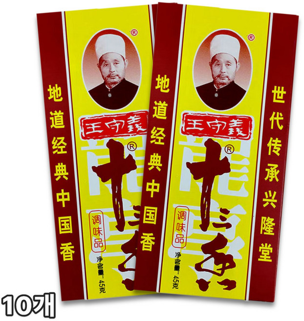 월월중국식품 왕수의 십삼향 양념 향신료, 90g, 5개