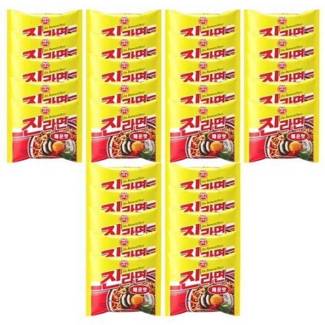 오뚜기 진라면 매운맛 120g 40개입 (1박스), 40개