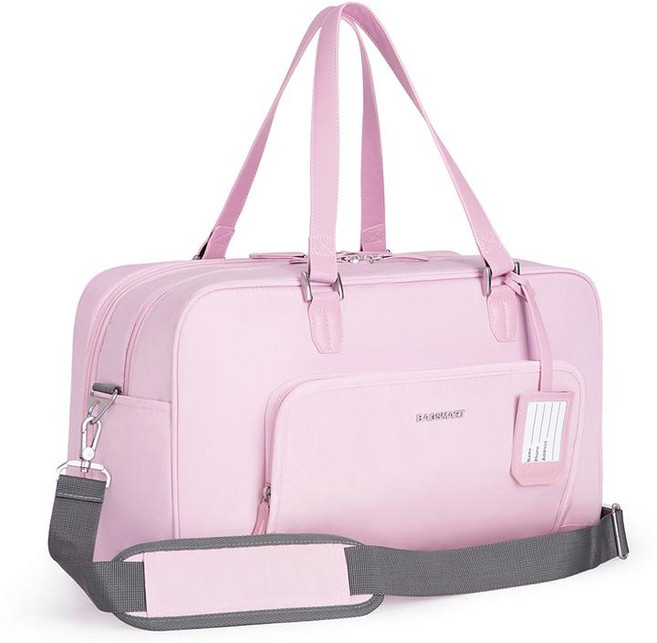 백스마트 버밍엄 여행용 더플백 RFID 차단포켓 신발주머니 포함 핑크