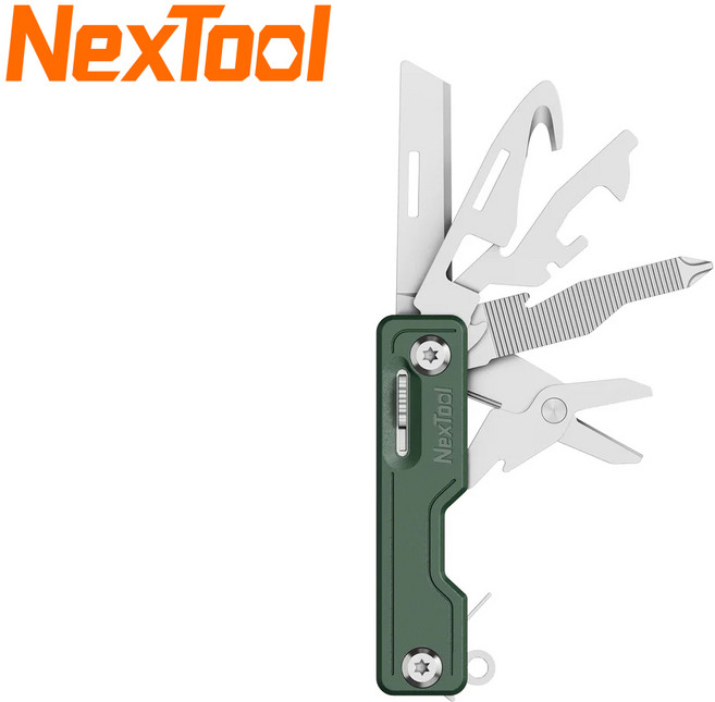 넥스툴 샤오미 멀티툴 Functional 나이프 EDC ( 정식수입 ) ( 고나이프 AS가능 ) ( 국내출고 ), 1개, 그린