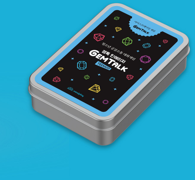 [마인드플레이 젬톡 틴에이저] 청소년 학생 공감소통 질문카드 대화게임, 1개