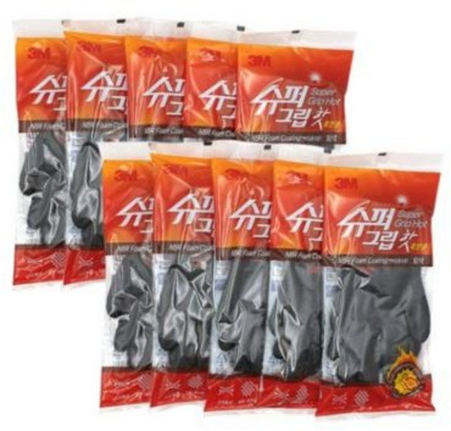 3M 겨울 혹한기 기모장갑 슈퍼그립 핫, 25개