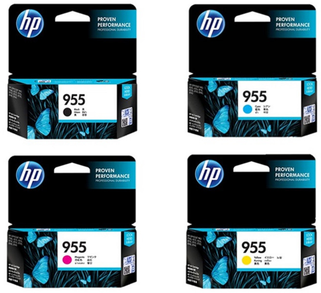 HP 955 955XL 原廠墨水匣, 1個, 955,藍色