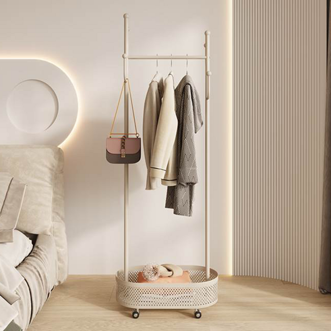 kb 심플하고 견고한 선인장형 철제 이동식 거치대 옷걸이, 화이트