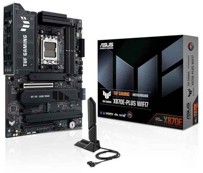ASUS ROG STRIX X870E-E 게이밍 WIFI DDR5 AEMP X870 다이내믹 파워 OC 플렉스 스위치 스테이지 ATX 18+2+2 AMD 마더보드 AM5 코어, TUF 게이밍, X870EPLUS|M.2x4