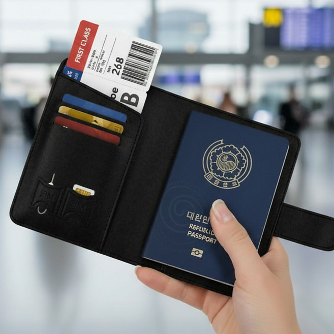 코지플랜 RFID원천차단 실속수납 여권케이스