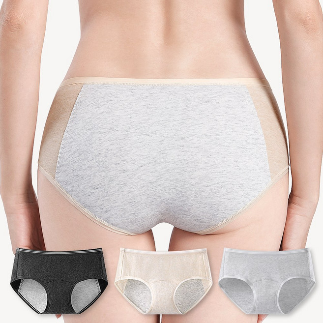 네이린 순면 샘방지 위생 생리 팬티 3종세트