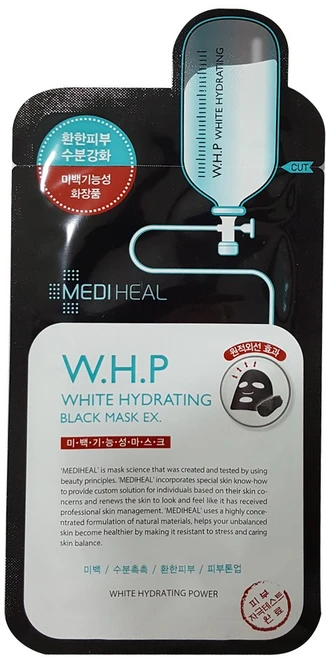 메디힐 WHP 미백수분 블랙 마스크팩 EX, 10개입, 3개 - 쿠팡