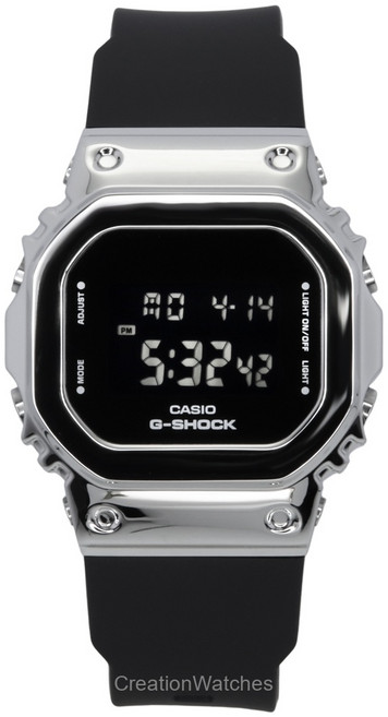 카시오 G-Shock 디지털 레진 스트랩 쿼츠 GM-S5600U-1 200M 남성용 시계