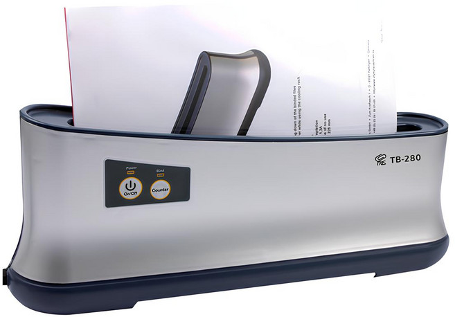 MBS TB-280膠裝機 快速裝訂文件 提升辦公效率 簡約時尚設計 適用多種尺寸, 140張